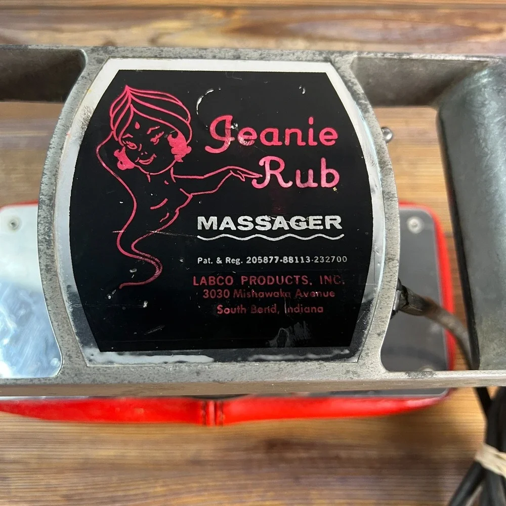 Jeanie Rub Morfam Professional Full Body Massager Single Speed Labco USA Red